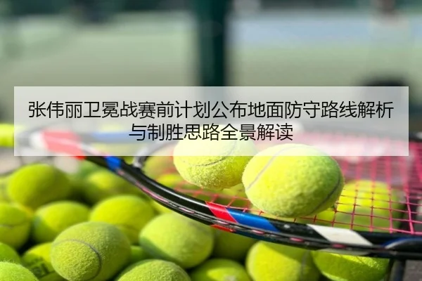 张伟丽卫冕战赛前计划公布地面防守路线解析与制胜思路全景解读